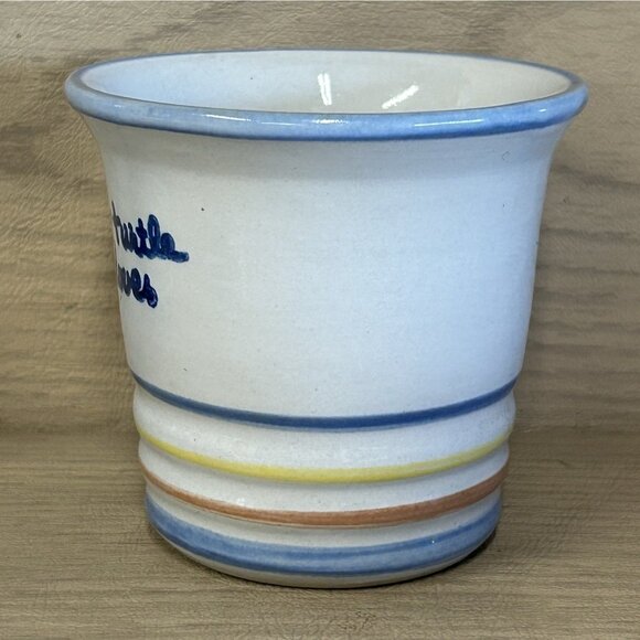 Louisville Stoneware Punch Cup 4 Calling Birds 12 Days of Christmas Mug - Picture 2 of 6